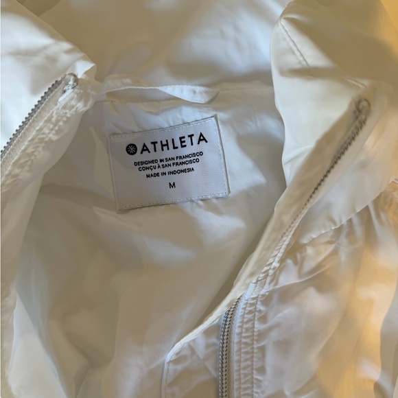 Athleta Women's White Jetset Bomber Jacket, size M, NWT - Picture 8 of 8